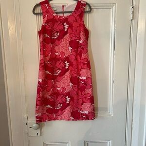 Tommy Hilfiger Red and Pink Floral  Dress